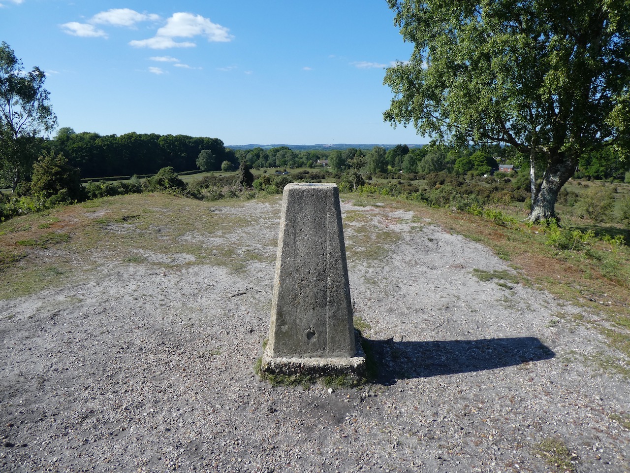 Two Trig Pillars and The Rufus Stone