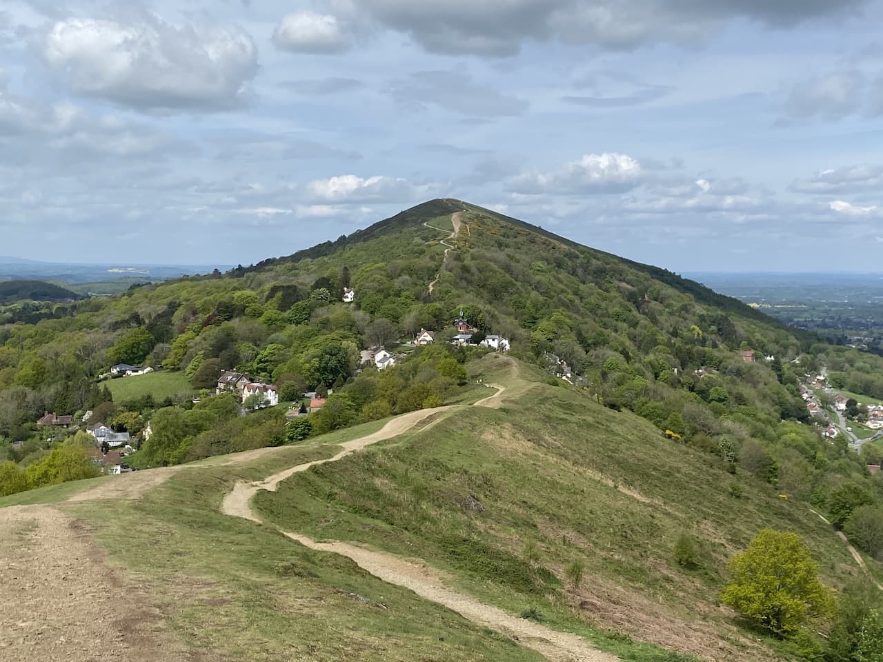 Heading North on the Malvern Hills